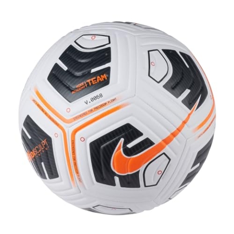 Nike Unisex Academy Team Fußball, White/Black/Total Orange, 4