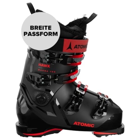 ATOMIC Unisex – Erwachsene HAWX Magna 100 GW Skischuhe Alpine Boots, Black/Red, 26/26.5
