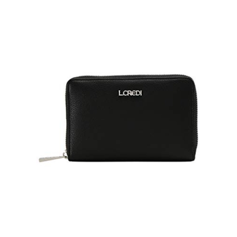 L.CREDI Women's FLIPPA Bi-Fold Wallet, schwarz
