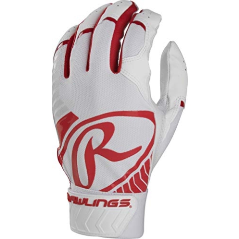 Rawlings 5150 Schlaghandschuhe, Erwachsene, Größe L, Scharlachrot