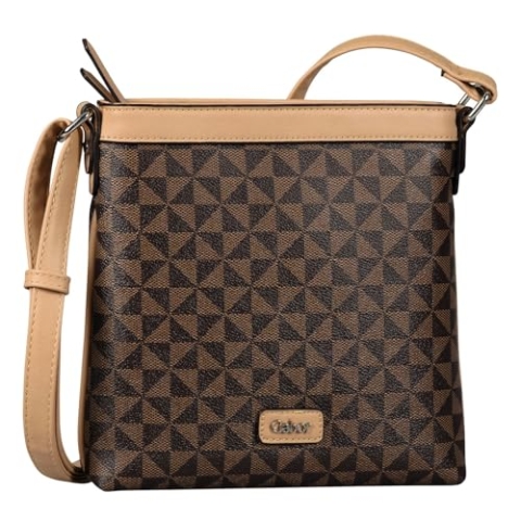 Gabor bags Barina Damen Umhängetasche Crossbody Bag Mittelgroß Braun