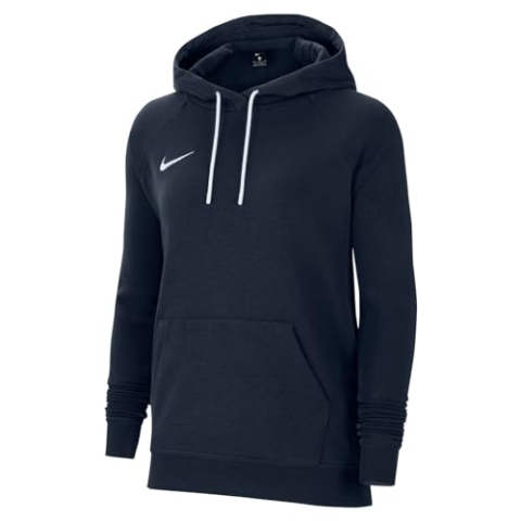 Nike Damen Park 20 Kapuzenpullover, Obsidian / Weiss Weiss, S EU