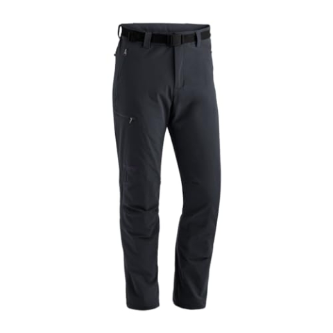 Maier Sports Oberjoch Therm, Warme Herren Wanderhose, Wasserabweisende Outdoorhose für Trekking und Hiking, PFC-frei, mTHERM light Wattierung, mSTRETCH Pro 4 & Dryprotec, Schwarz, 52 (W36/L32)