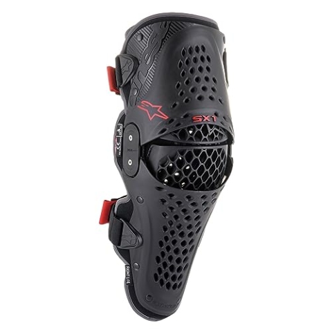 Alpinestars Herren-Schutzausrüstung (Schwarz/Rot, Größe S/M)