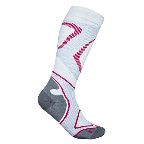 BAUERFEIND Laufsocken Run Performance Compression Socks, 1 Paar Sportsocken für Laufen & Fitness, Kniestrümpfe für Damen mit Targeted Compression Zone