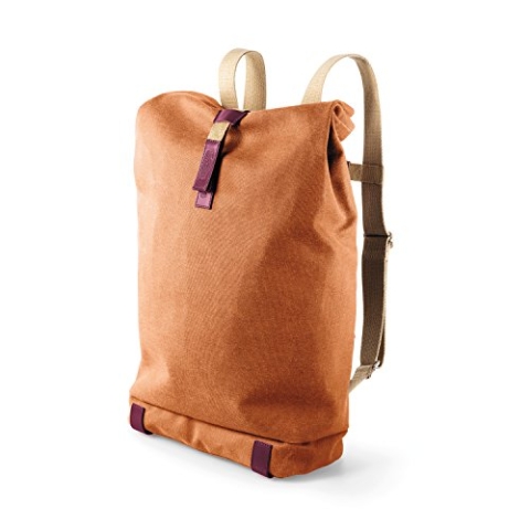 BROOKS TASCHE PICKWICK CANVAS BACKPACK-GOOSE BEAK/MAROON(MJ 2017
