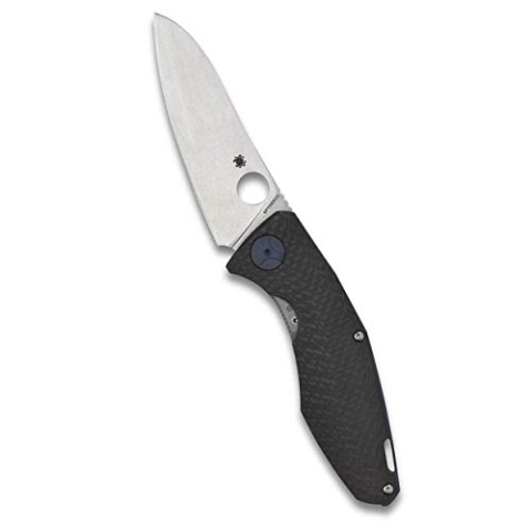 Spyderco C235CFTIP-Messer, Schwarz, Klinge 75 mm
