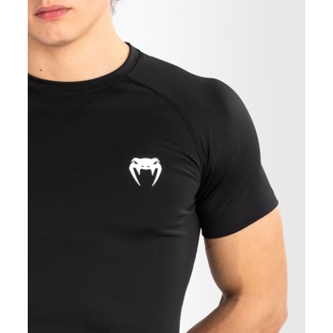 Venum, Contender Kurzarm Rashguard, Herren, L, Schwarz/Weiß