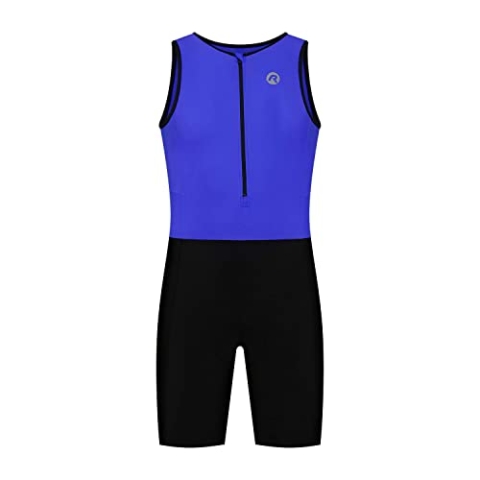 Rogelli Triathlonanzug Unisex für Damen & Herren - Ärmellos, Atmungsaktiv & Schnell Trocknend - Renn-Passform mit Rückentaschen - Florida