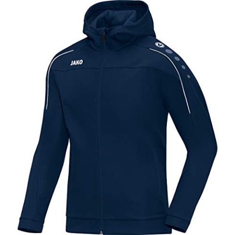 JAKO Classico Kapuzenjacke Damen Blau, 46 Damen
