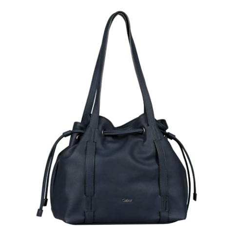 Gabor bags Malu Damen Shopper Umhängetasche Reißverschluss Mittelgroß Blau