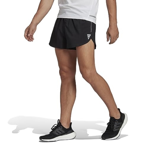 adidas Herren Own The Run Split Shorts, Black, S