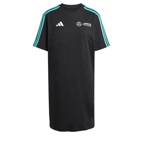 Adidas Damen Mercedes - AMG Petronas Formula ONE Team DNA Tee Dress Women, Black/White, XS