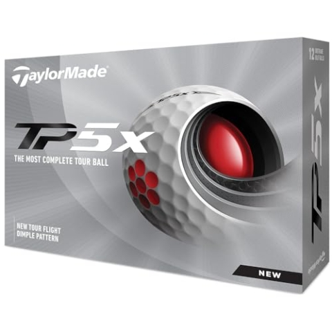 TaylorMade Unisex TP5 X Golfbälle, weiß, Einheitsgröße
