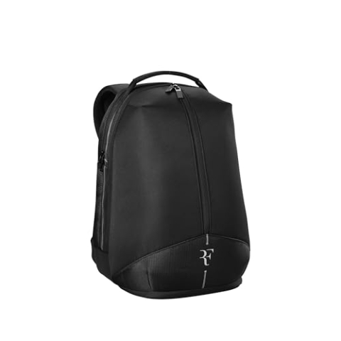Wilson RF Tennis-Rucksack, Platz für bis zu 2 Schläger, Schwarz