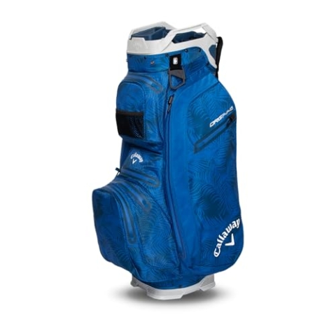 Callaway Golf ORG 14 HD wasserdichte Cartbag 2025, Blaue Handflächen/Grau