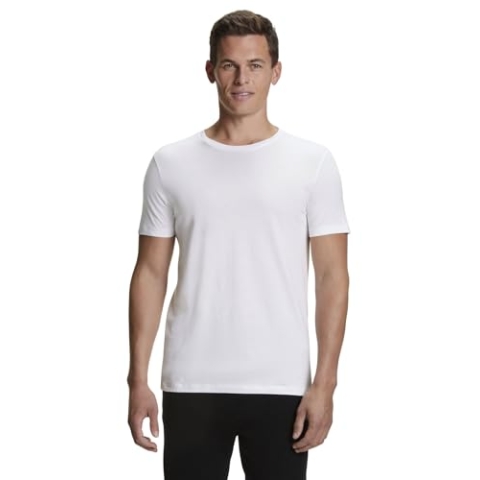 FALKE Herren 68050 T-Shirt 2er Pack, Weiß, M