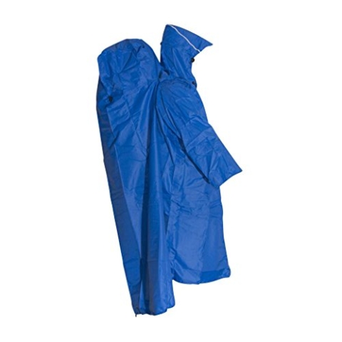 LOWLAND OUTDOOR Rucksackregenponcho, Blau, M