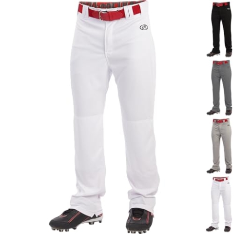 Rawlings Launch Series Baseballhose, halbrelaxierte Passform, Jugendgrößen, einfarbige Farboptionen