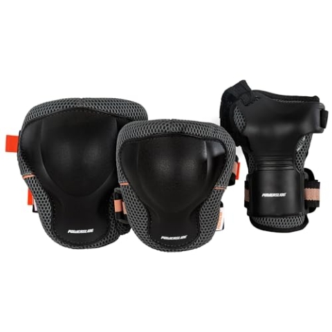 Powerslide Damen Pro Women Tri-Pack Schutzer, Schwarz, M