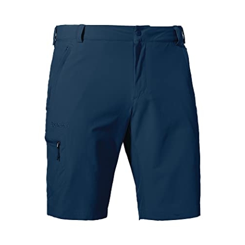 Schöffel Herren Shorts Folkstone, vielseitige kurze Wanderhose mit verstellbarem Bund, Outdoor Hose mit praktischen Taschen, dress blues, 54