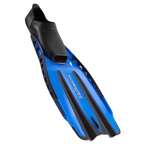 SCUBAPRO Schnorchelflossen Jet Club Vollfussflossen (Blau, 42-43)