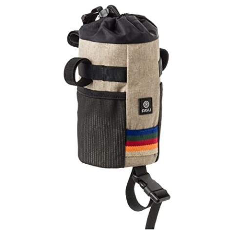 AGU Snack-Pack Fahrrad Rahmentasche, 1L Rahmentasche Fahrrad für Bikepacking, Wasserabweisend, Reflektierend Polyester, Einfache Montage, 100% Recyceltes Polyester - Vintage