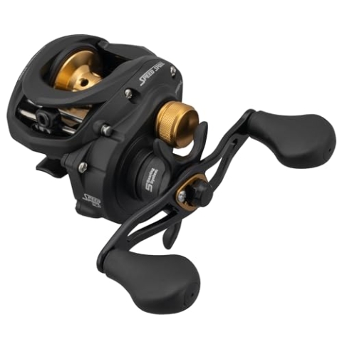 Lew's Classic Pro Speed Spool SLP Baitcast-Angelrolle, 7,5:1 Übersetzung, Graphitrahmen, Premium 5 Edelstahl-Kugellager