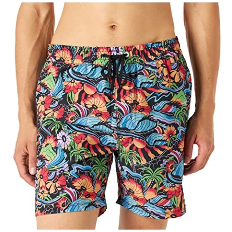 Hurley Herren Cannonball Volley 17' Board Shorts, Schwarz, S EU