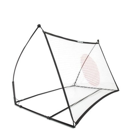 QUICKPLAY Spot Fußball Rebounder Net 1.5x1m | Multi-Sport Ball Skills Trainer mit eCOACH Trainings-App | Target Fußball Rebounder Wand für Ballkontrolle & Präzision & (3 Größenoptionen)