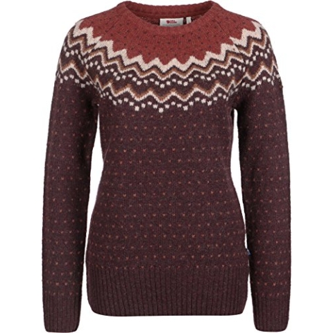 Fjällräven Damen Övik Strickpullover, Dark Garnet, XL EU