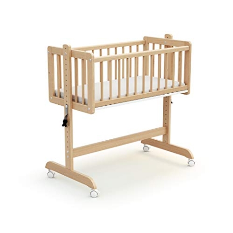 AT4 - Beistellbett ESSENTIEL Lackierte Buche