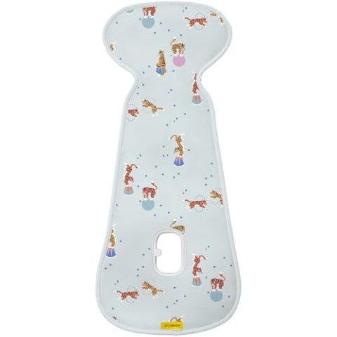 Aeromoov - Baby Sitzauflage Air Layer - Einlage Für Autositz oder Kinderwagen - Gruppe B - Antischwitz Sommerbezug - Bio-Baumwolle - Circus Tigers