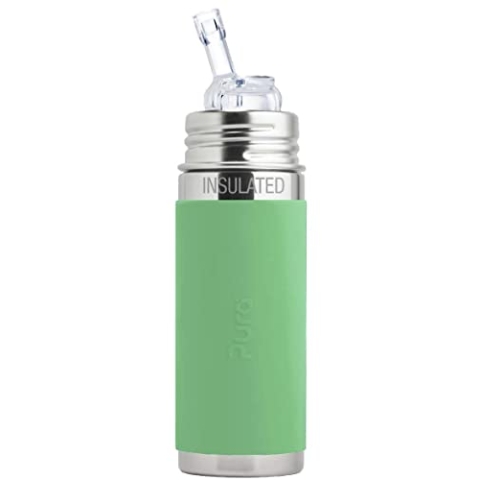 Skalierbare Thermosflasche aus Edelstahl mit Strohhalm, 260 ml