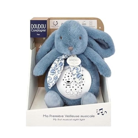 Doudou et Compagnie Nachtlicht, Musikalisches Kaninchen, Blau