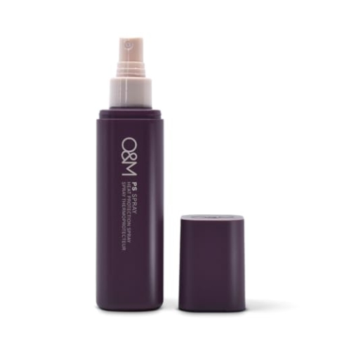 O&M PS Spray (150ml) – Hitzeschutz & UV-Schutz für alle Haartypen – Leichtes Pflegespray mit Camelina-Öl & Schwarzfichtenrinde – Vegan & tierversuchsfrei, ohne Sulfate & Silikone