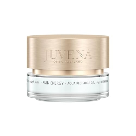 Juvena Aqua Recharge Gel 50 ml – Feuchtigkeitscreme für Tag & Nacht – als Gesichtsmaske nutzbar für intensive Feuchtigkeit – Mit Hyaluronsäure, Stammzellen Extrakt & Vitamin E – Für alle Hauttypen