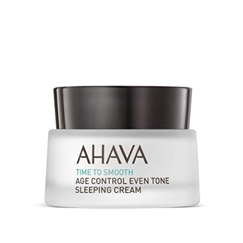 AHAVA Age Control Balancing Night Cream — Nährt, hellt und glättet die Haut über Nacht, reduziert Falten, mit Osmoter, Niacinamid und Jojobaöl, 1,7 fl.oz (Verpackung kann variieren)