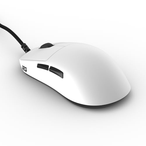 Endgame Gear OP1 8k Gaming Maus mit Kabel - 8000Hz Polling Gaming Maus Kabelgebunden | Kailh GX Switches | PixArt PAW3395 Sensor Weiß