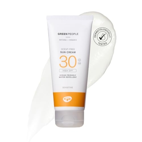 Green People Sonnencreme ohne Duftstoffe SPF30 - Natürliche Sonnencreme für Gesicht und Körper - Geeignet für empfindliche Haut - Nicht komedogen, riff-sicher - 200ml