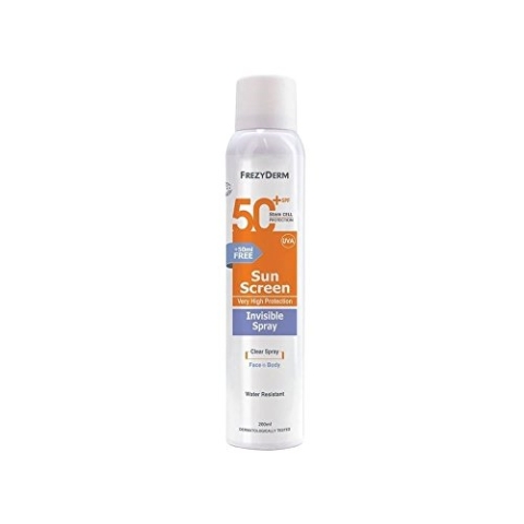 Frezyderm Unsichtbarer Sonnenschutz für den Körper, Spray LSF 50+, 150 ml