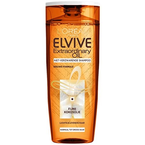 LOral Paris Elvive Extraordinairy Oil Shampoo - 6x250 ml - Fijne Kokosolie - Voordeelverpakking