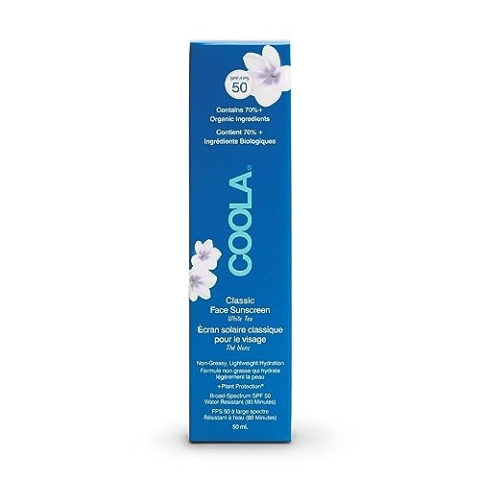 COOLA Classic Face Sunscreen Lotion SPF 50, White Tea, 50ml