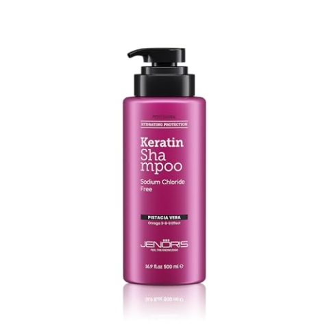 Jenoris Pistachio and Borage Oil Professional Keratin Shampoo - Sodium Chloride Free