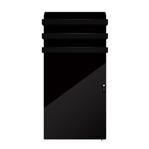 Quality Heating Schwarzes Badezimmer-Infrarotpaneel der QH-HB Hybrid-Serie mit Handtuchhalter – Elektrische Heizung – Infrarotheizung – Energieeffizient (1300 Watt – WLAN – Fernbedienung)