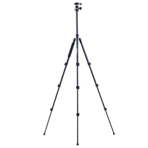 Bresser A22P Kamera Stativ mit Kugelkopf BH-51MT, Aluminium Fotostativ 151cm, Flip-Lock System, 10kg Tragkraft, inkl. Arca Swiss Schnellwechselplatte