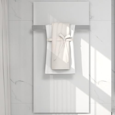 QH-GD White Series Glas-Infrarotpaneel 60 x 120 cm – 700 Watt für effizientes und stilvolles Heizen, energieeffizient, IP65, Wand- oder Deckenmontage, geeignet für Badezimmer und Wohnbereich