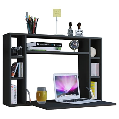VCM Computertisch hängend | Klapptisch | Wandschreibtisch | Maße ca. H. 60 x B. 90 x T. 20 cm | Schreibtisch - Wandila