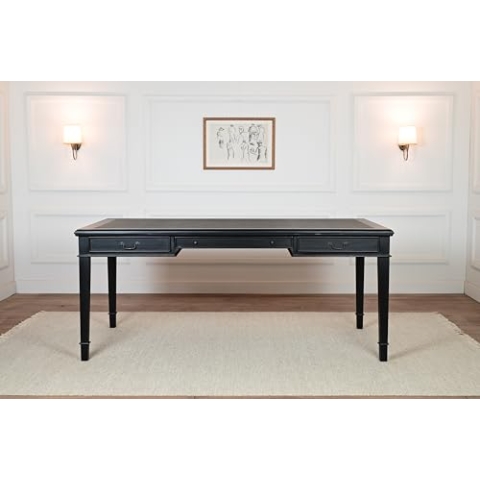 Der Eton Schreibtisch in klassischem Schwarz von Wellington