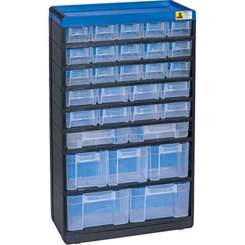 Allit 464650 Kleinteilmagazin VarioPlus Pro 53/60 (B x H x T) 300 x 525 x 135mm Schwarz, Blau 1St.